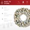 Best Choice Products Artificial Pre-Lit Flocked Fir Christmas Wreath Decoration w/ 2-in-1 LED Lights